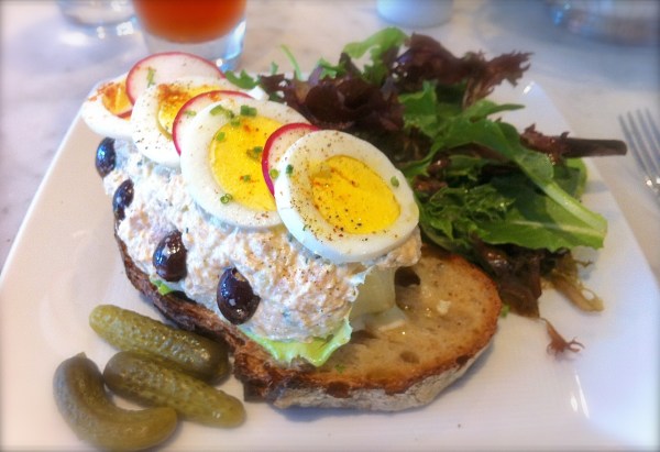 Tuna Nicoise Tartine